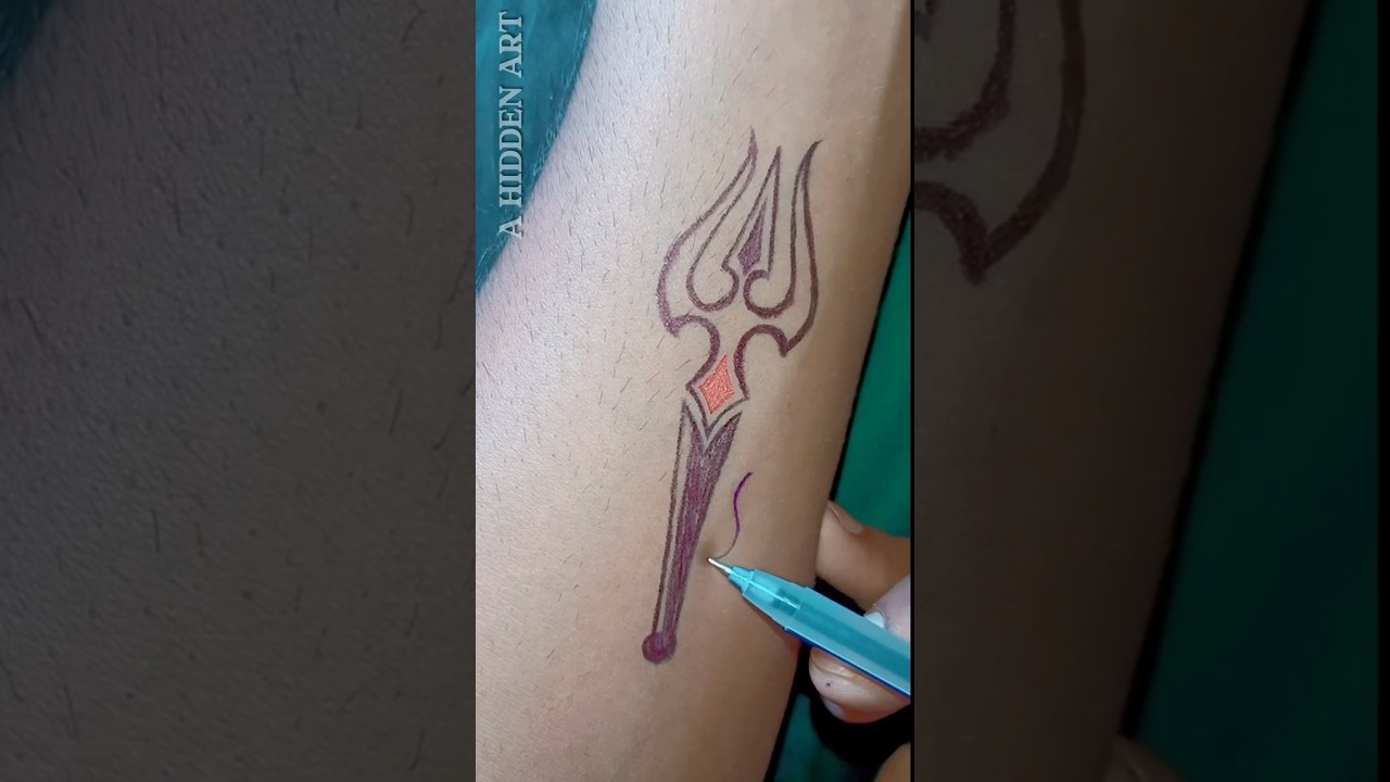 Buy Temporary Tattoowala Om with Trishul Shiv Tattoo on Hand Waterproof  Temporary Body Tattoo Online at Best Prices in India - JioMart.